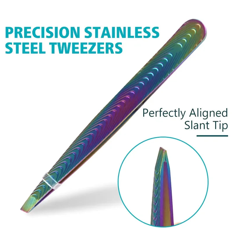 Professional tweezers are specially used in beauty salons to pick up eyebrows, face, eyelashes, hair removal and makeup tools