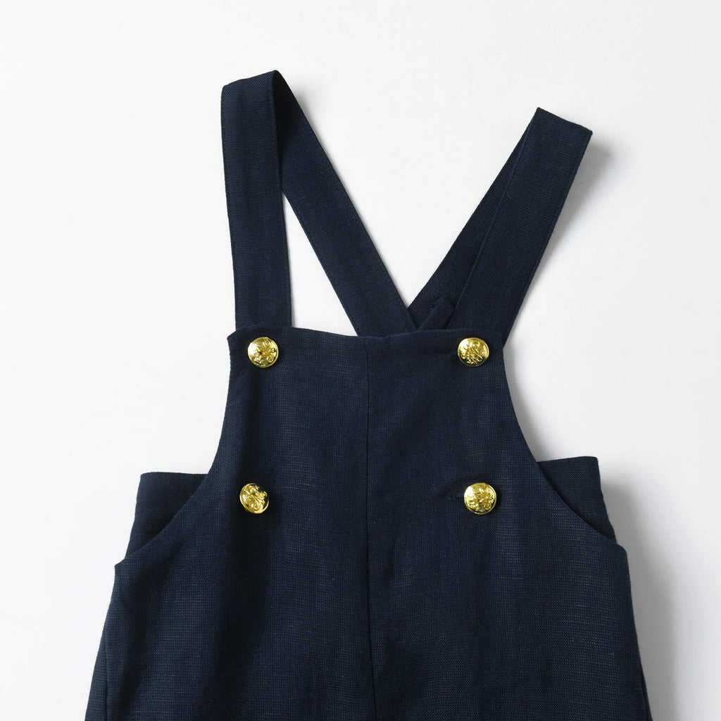 Baby Boys Suspender Shorts Fashion High Quality Toddler Dungarees Clothing Cotton Linen Newborn Jumpsuit