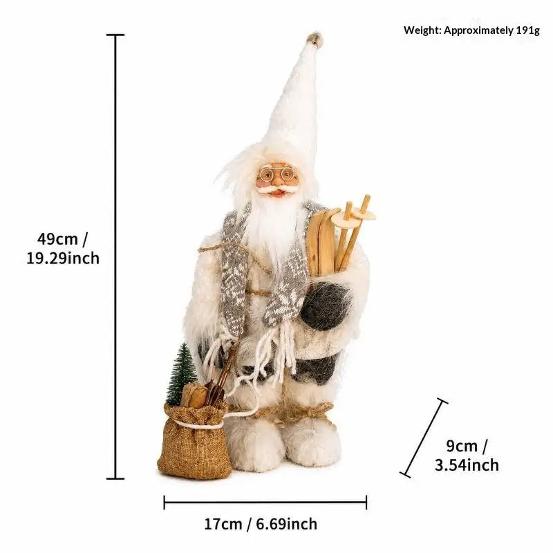 2026 Christmas Decoration For Home Santa Claus Plush Doll 30cm Navidad Party Decor Xmas Ornaments New Year Gift