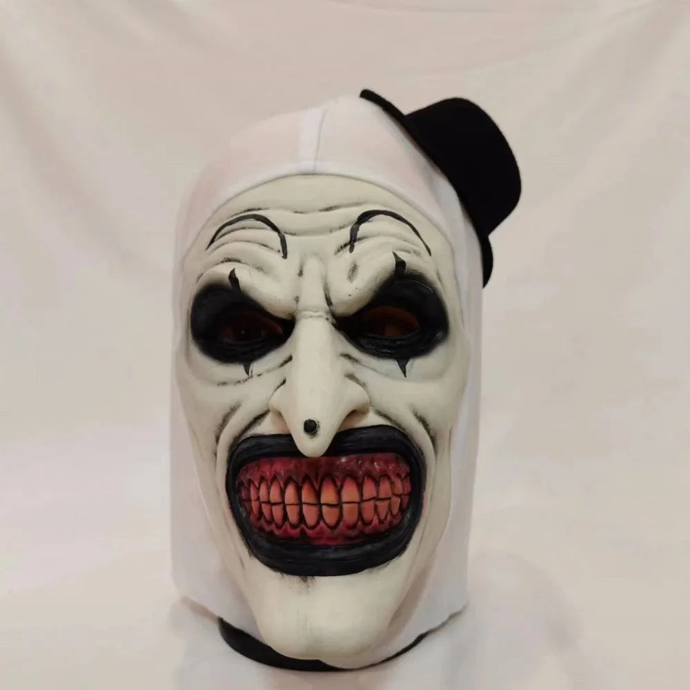 Latex Scary Cosplay Mask Realistic Unisex Halloween Clown Bloody Props Party Costume Ghost House Prop High Quality Clown Mask