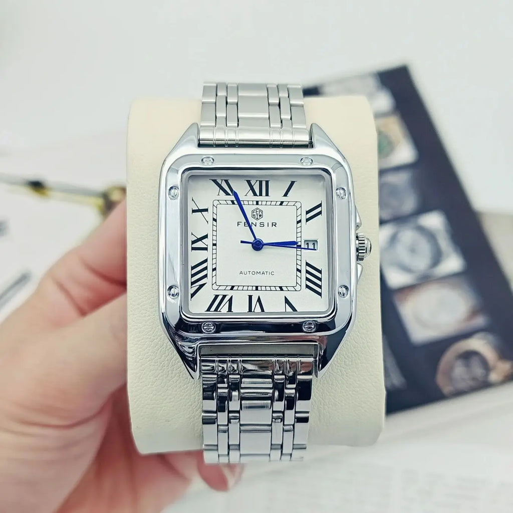 New Square-Shaped Men's Watch, Fashionable, Business Casual, Versatile and Stylish, Suitable for Various Occasions, the First Choice for Giving as a Valentine's Day Gift to Your Boyfriend
