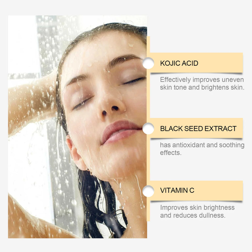 Collagen Shower Gel Brighten Body Lighten Fine Lines Oil Control Lasting Fresh Hydrating Skin Exfoliator Kojic Acid Body Wash