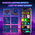 Smart LED Curtain Lights LED Fairy Lights App Control Music Sync DIY Pattern Waterproof for Indoor Outdoor Party Decor