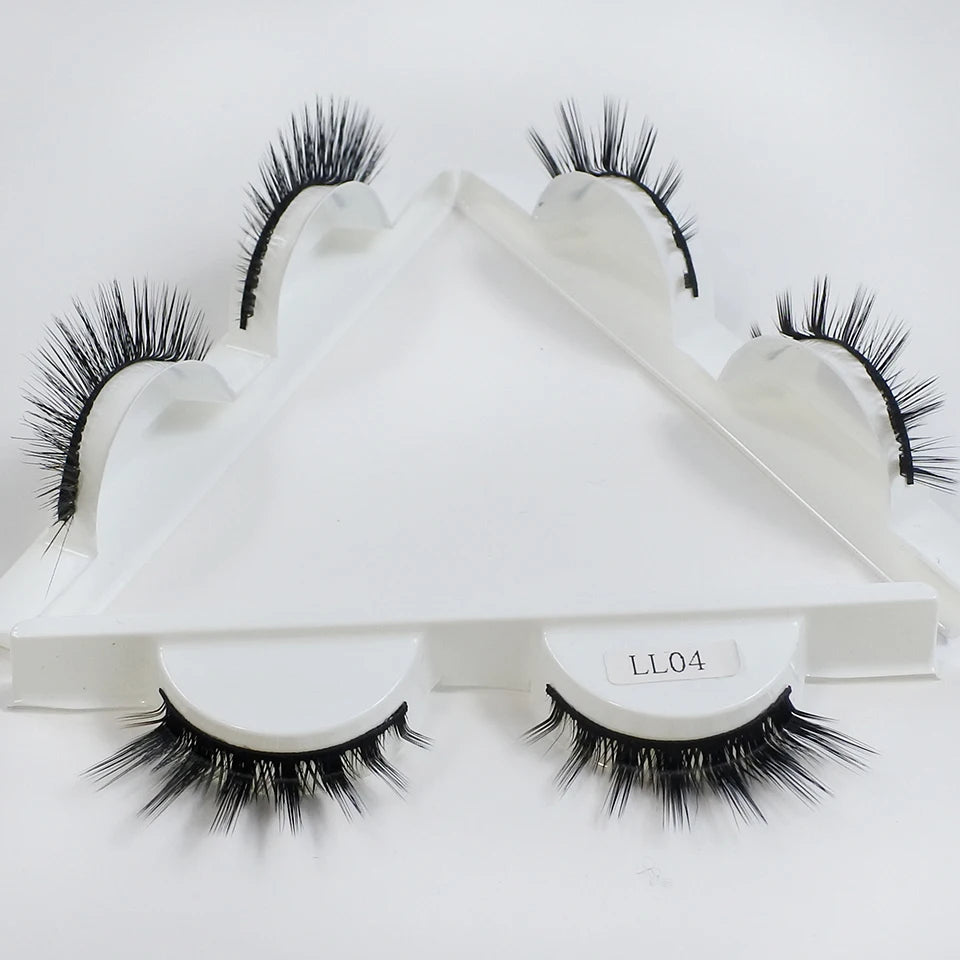 RED SIREN L Shape Cat Eye Lashes New Design Wispy Natural Mink Lashes Korean Makeup Eyelash