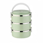 3 Layers Portable Stainless Steel Thermal Lunch Box Multi-Purpose Microwave Bento Box With Lids Leakproof Food Container Box