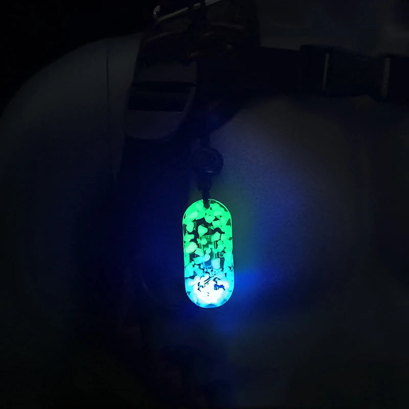 Solar Energy Luminous Signal Lamp Night Diving High-brightness Sunlight Charging Outdoor Rescue With Lanyard DIY Decoration