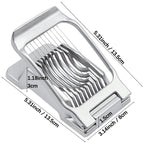 Multifunctional Egg Cutter Aluminium Alloy Egg Slicer Sectioner Cutter Mold Flower-Shape Luncheon Meat Cutter Kitchen Gadgets