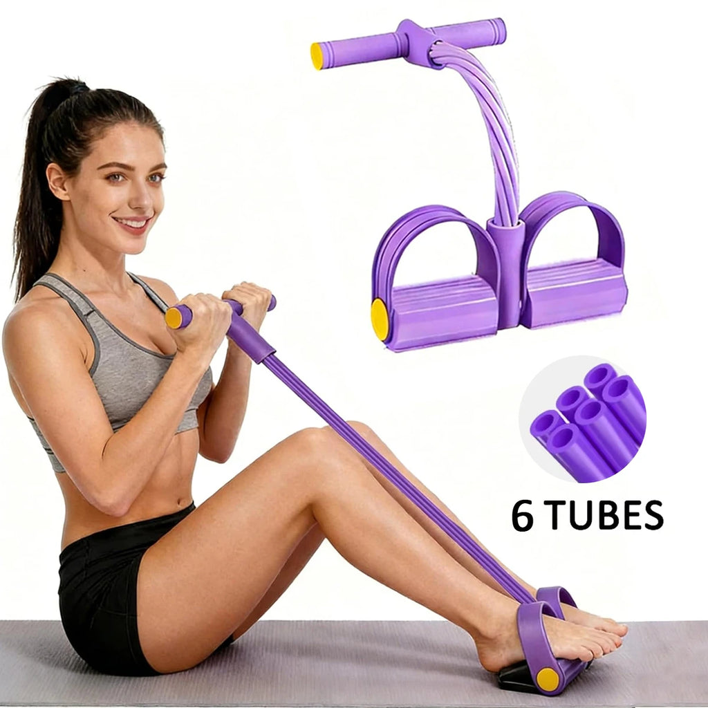 Pedal Resistance Band Tensioner Multi-Functional Household Gym Fitness Equipment Yoga Abdominal Strengthening Tension Rope