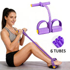Pedal Resistance Band Tensioner Multi-Functional Household Gym Fitness Equipment Yoga Abdominal Strengthening Tension Rope