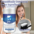 20% HAP Hydroxyapatite Tooth Powder: Teeth Whitening, Deep Cleaning, Enamel Protection, Long-Lasting Fresh Breath (Mint) 80g
