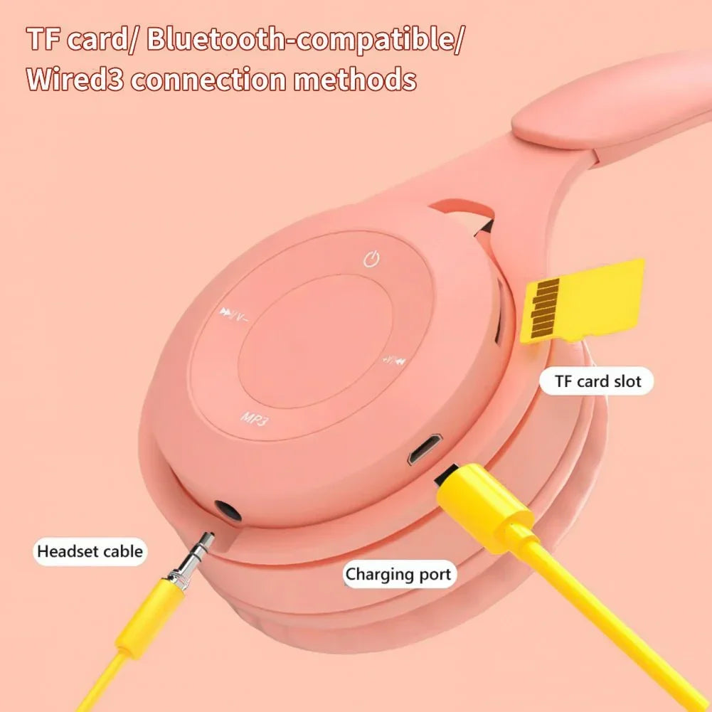 Stereo Y08 Headset 5.3 Bluetooth Headset Folding Wireless Sports Earphone Gaming Headsets Over-ear Headphones for Android ios