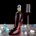 Novelty High-heeled Shoes Shape Whisky Decanter Luxurious Crystal Free Glass Merlot Bottle Dispenser