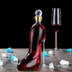 Novelty High-heeled Shoes Shape Whisky Decanter Luxurious Crystal Free Glass Merlot Bottle Dispenser