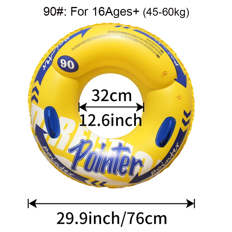 Double Balloon Inflatable Swimming Ring，Beach toys Pool Floaties for Adults,Swim Inner Tube for Pool