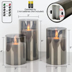 Flameless LED Electronic Candles Complete Set, Decorative Candle Lights for Christmas, Wedding, Party, Tabletop Home Decorations