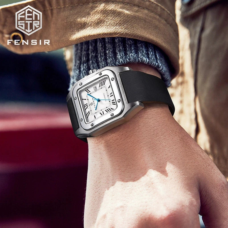 New Square Business Men's Watch in European, American, Japanese, and Korean Style, Party Gift Watch, Fashionable Casual Versatile Personality Quartz Watch for Young Men, Students, and Social Guys, the Best Gift for Him