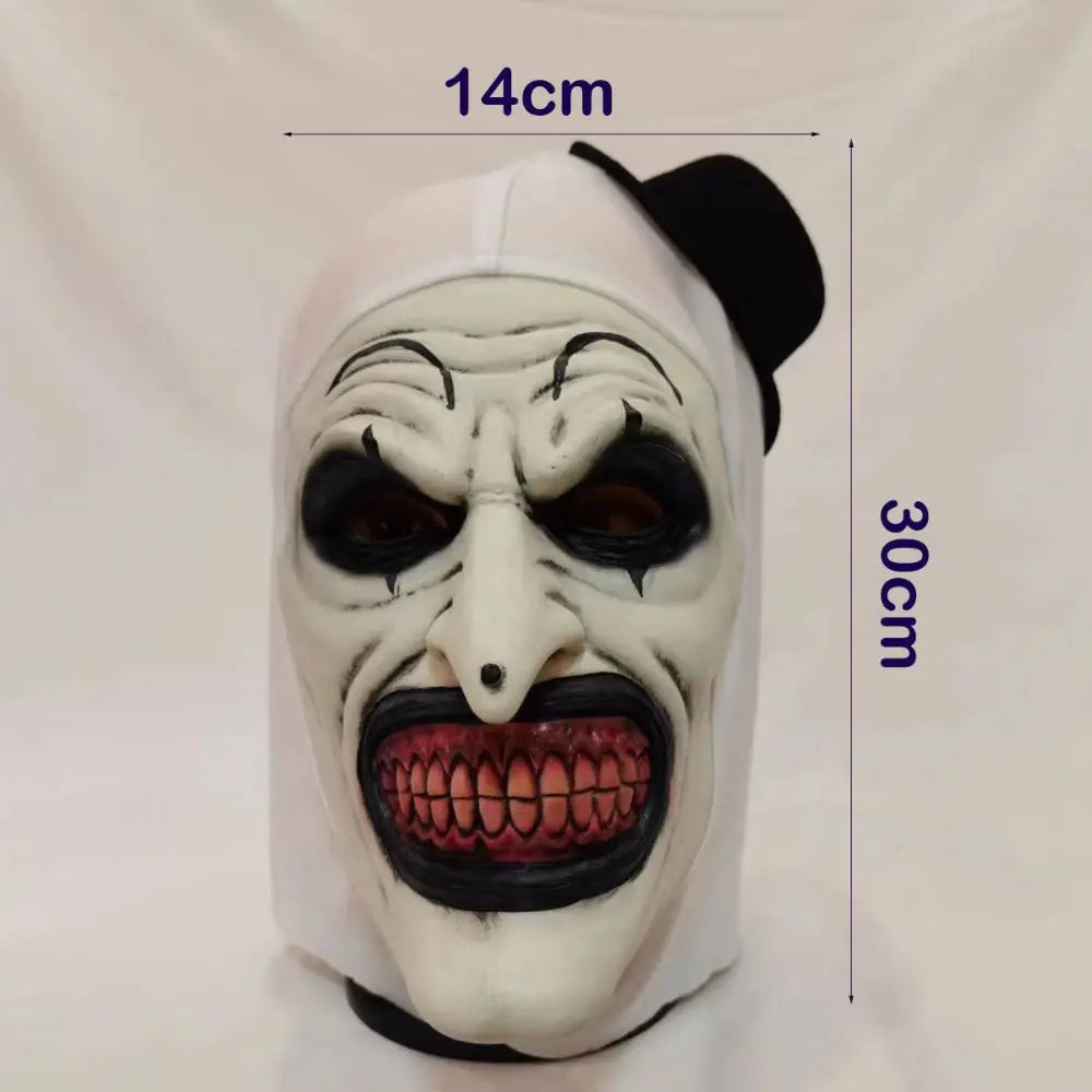 Latex Scary Cosplay Mask Realistic Unisex Halloween Clown Bloody Props Party Costume Ghost House Prop High Quality Clown Mask