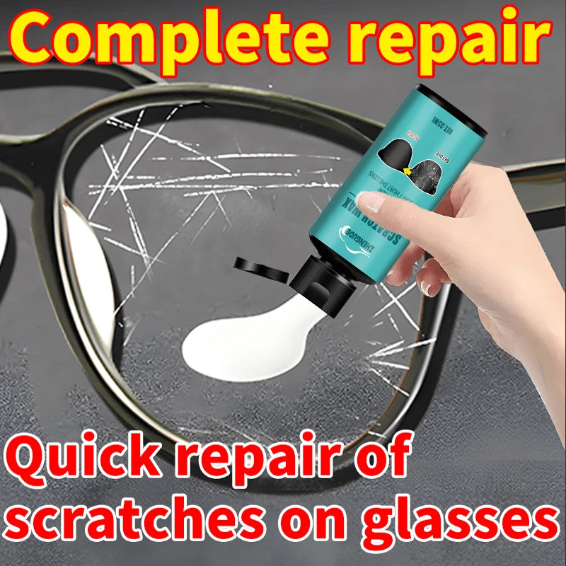 Glasses Scratch Repair Cream - Polishing Scratches on Glasses Lenses and Frames, Polishing and Grinding Scratches on Lenses, Suitable for All Glasses