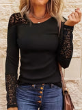 Elegant Casual Woman T-Shirt Fashion Loose T-Shirt Woman Temperament Long sleeve T-Shirt Holiday Weekend