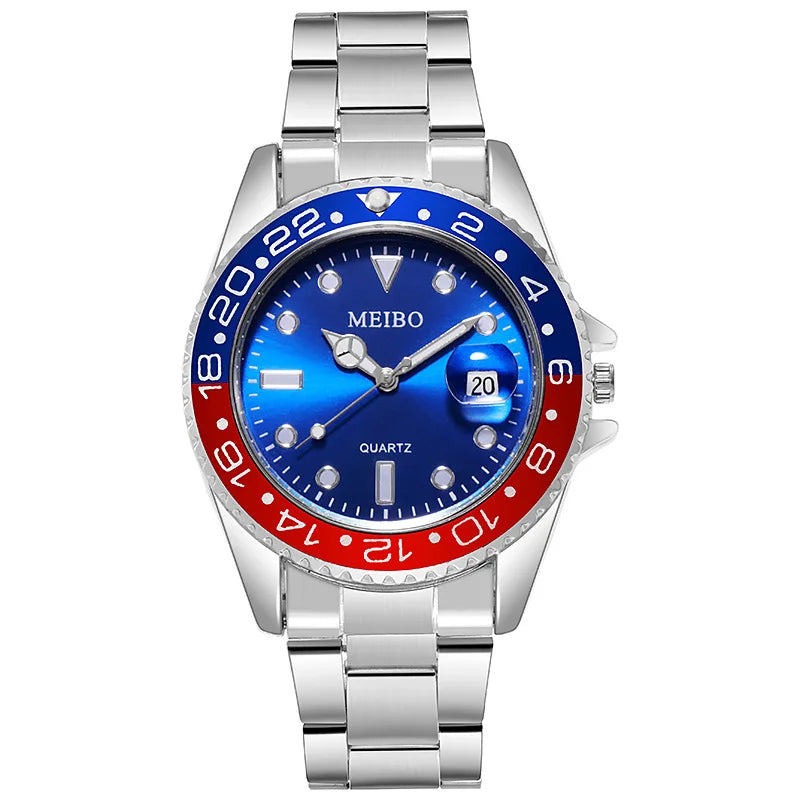 New Fashion Famous Man Luxury Calendar Quartz Watch Men Stainless Steel Casual Watches Reloj Hombre Male Wristwatches Gift Clock