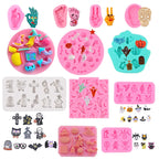 Non-Stick Halloween Silicone Baking Molds | DIY Candy Chocolate Fondant Maker | Ghost Pumpkin Bat Skull Witch Hat Shapes