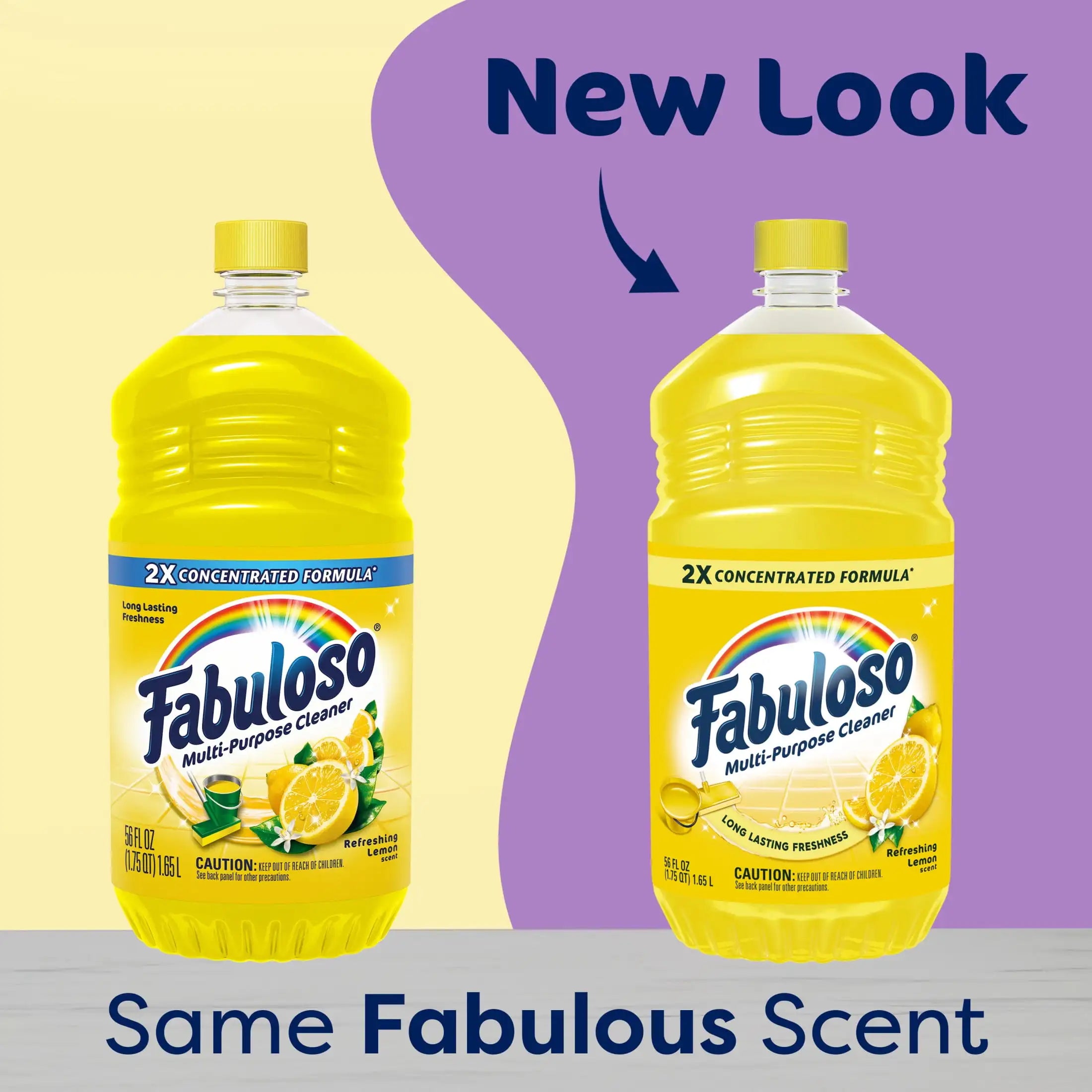 Household Favorite! | Large capacity | Multi-Purpose Cleaner Concentrate No Rinse Floor Cleaner Refreshing Lemon Scent  All-Purpose Cleaning Solution for Home Kitchen Bathroom Surfaces