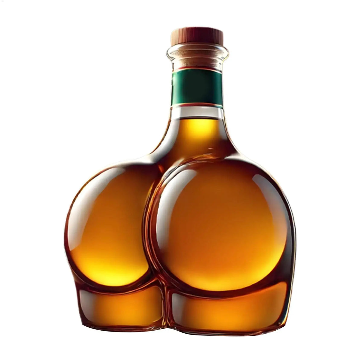 300ml Retro Peach Shaped Whiskey Bottle High Borosilicate Glass Novelty Fun White Wine Container Collectible Home Bar Decor Gift
