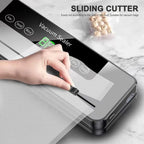 Electric Vacuum Sealer Food Storage Seal Touch Button Dry/Wet Built-in Cutter Kitchen Food Sealing Vacuum Packaging Machine