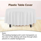 Disposable Round Rectangle Table Cloth Decorative Plastic Tablecloth For Wedding Birthday Christmas Spring Easter Summer Party