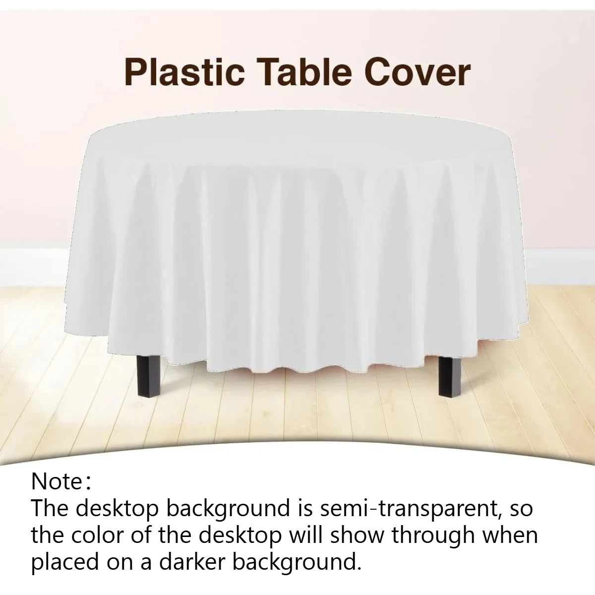 Disposable Round Rectangle Table Cloth Decorative Plastic Tablecloth For Wedding Birthday Christmas Spring Easter Summer Party