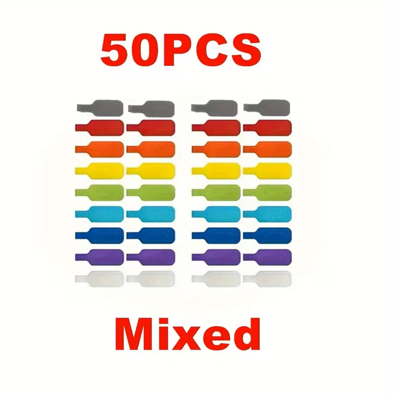 20/30/50 colored cable ties for cable marking, organization, and identification, durable and easy to use, capable of writing