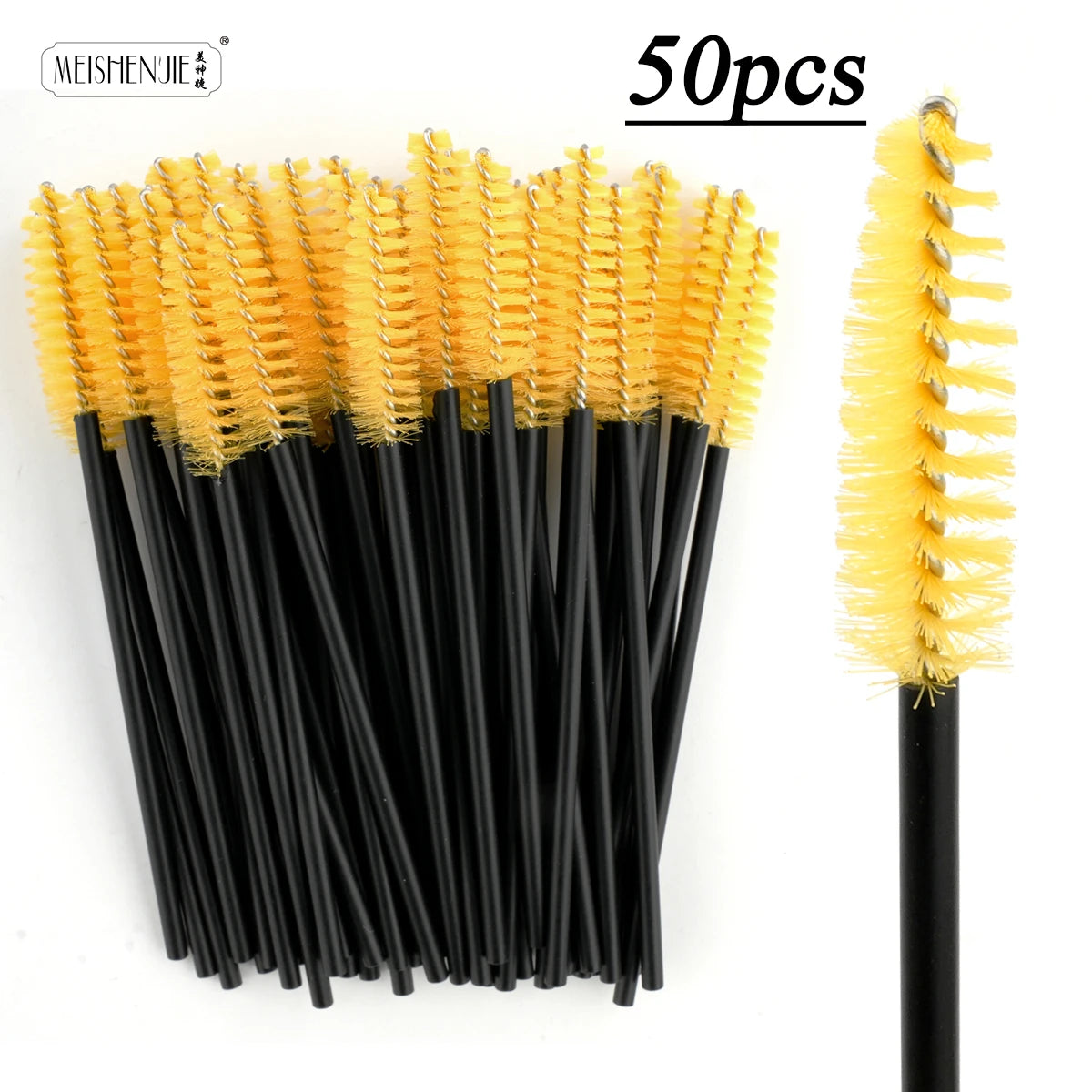 MEISHENJIE Hot Sale Eyelashes Brush Comb 5-50 PCS Eye Lashes Extension Mascara Wands Makeup Professional Makeup Beauty Tools