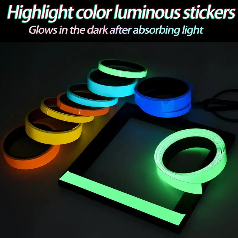 3/M Self-Adhesive Luminous Tape Night Vision Glow Stickers DIY Home Decoration Warning Fluorescent Safety Tapes For Party