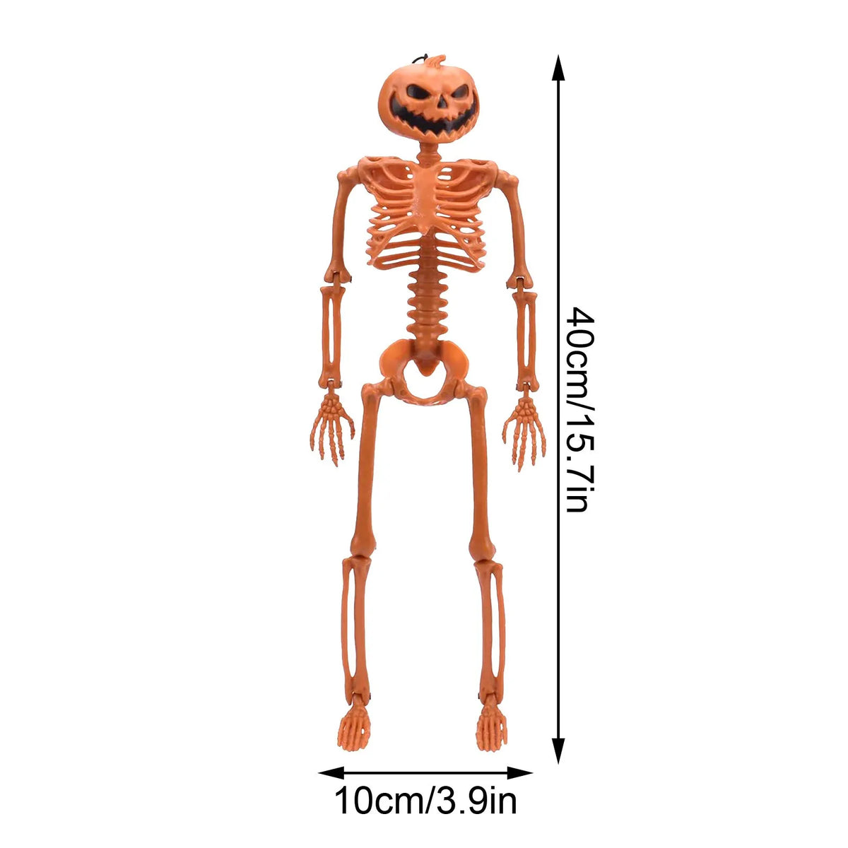 Halloween Person Size Skeleton Hanging Props Poseable Movable Fake Human Skull Bones Haunted House Party Decoration 2025