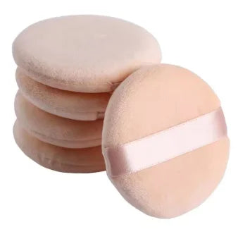 Premium Flocking Powder Puff Set - 10-Pack Velvet Soft Makeup Sponges for Setting Powder, Baking, and Oil Control, Reusable & Wa