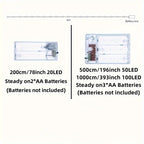 LED Fairy Grace Decor Ivy String Lights Outdoor Party Battery-Powered LED Outdoor Lights for Garden Christmas Halloween Decor