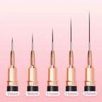 5pcs Professional Nail Art Liners Striping Brushes Tool Ultra-thin Line Detail Drawing Painting Brushes Manicure Pen Tools