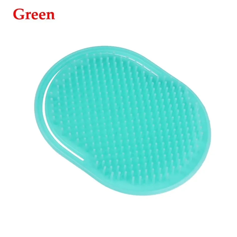 Wet and Dry Soft Scalp Massage Brush Head Hair Cleaning Household Shower Handheld Silicone Shampoo Brush Scalp Massage Care Comb