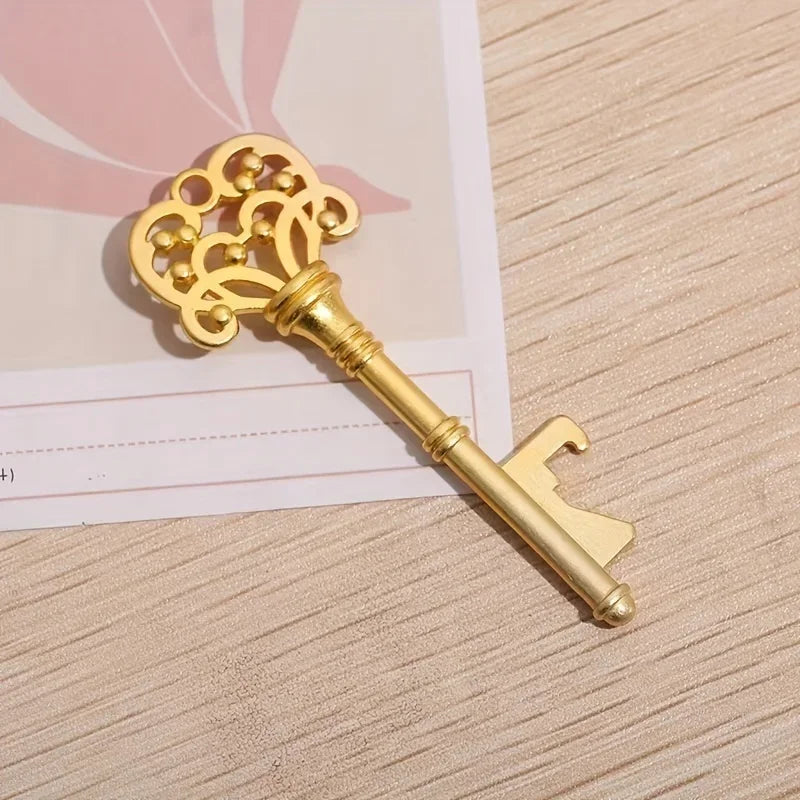 1pc, Bottle Opener, Vintage Crown Key Shape Bottle Opener,Suitable For Bar Or Household,Barware Tool,Wedding Gift,Kitchen Gadget