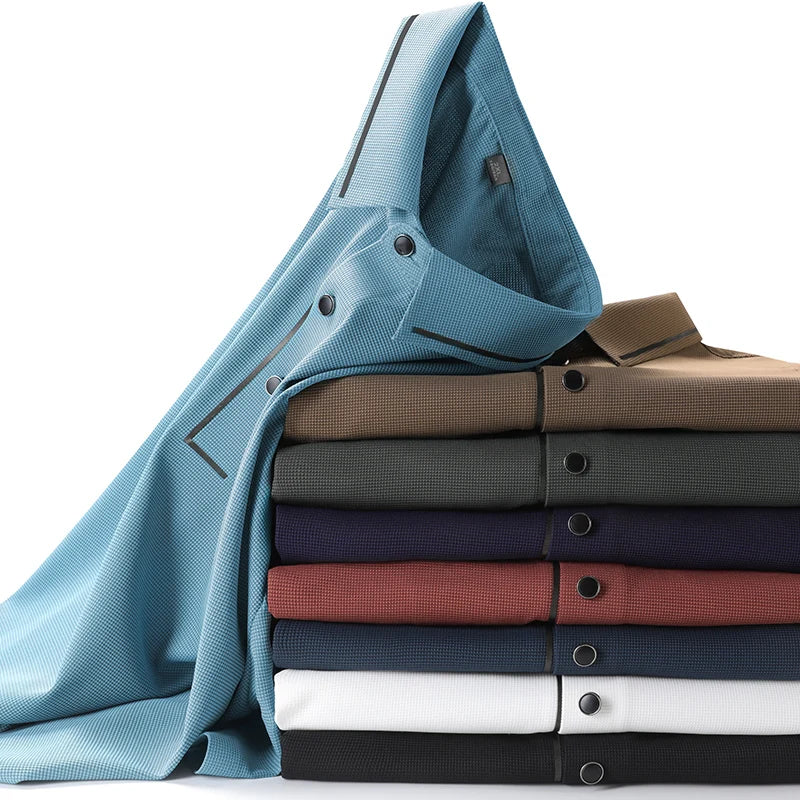 Plus Size 8XL Men's Stripe Polo Shirts Short Sleeve Ice Silk Tshirt Male Big Large Collar Business Casual Elegant Formal Classic