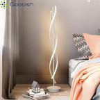 Modern Simplicity Luxury Vertical Geometric Line LED Floor Lamps Art Hand Knitted Lights for Bedroom Home Decoration Chandelier
