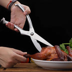 Stainless steel scissors Kitchen special multifunctional cutting food scissors Powerful sharp scissors for chicken bone barbecue