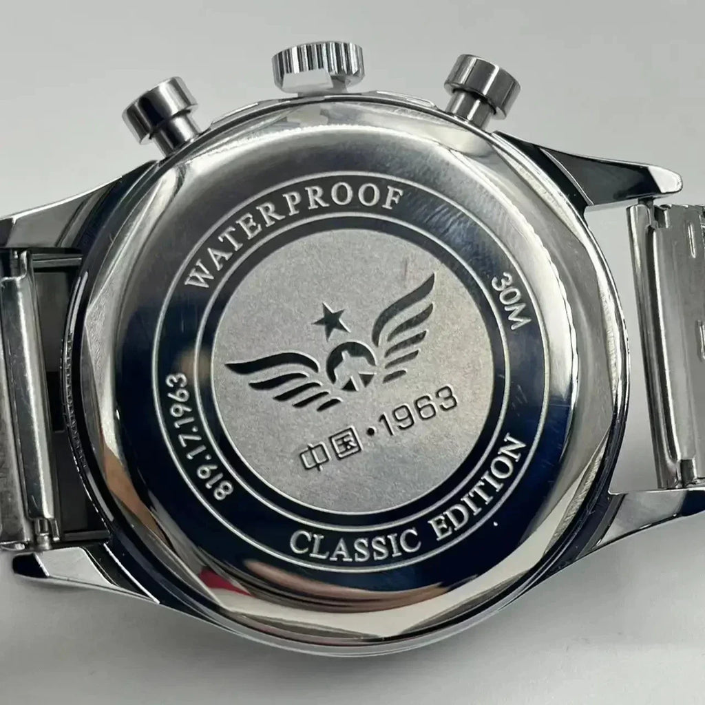 Men's watches 1963 pilot automatic watch 42mm waterproof retro quartz chronograph vintage dress watch