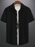 2025 new men's shirt men's jacquard shirt fashion fashion two seasons wear conch series