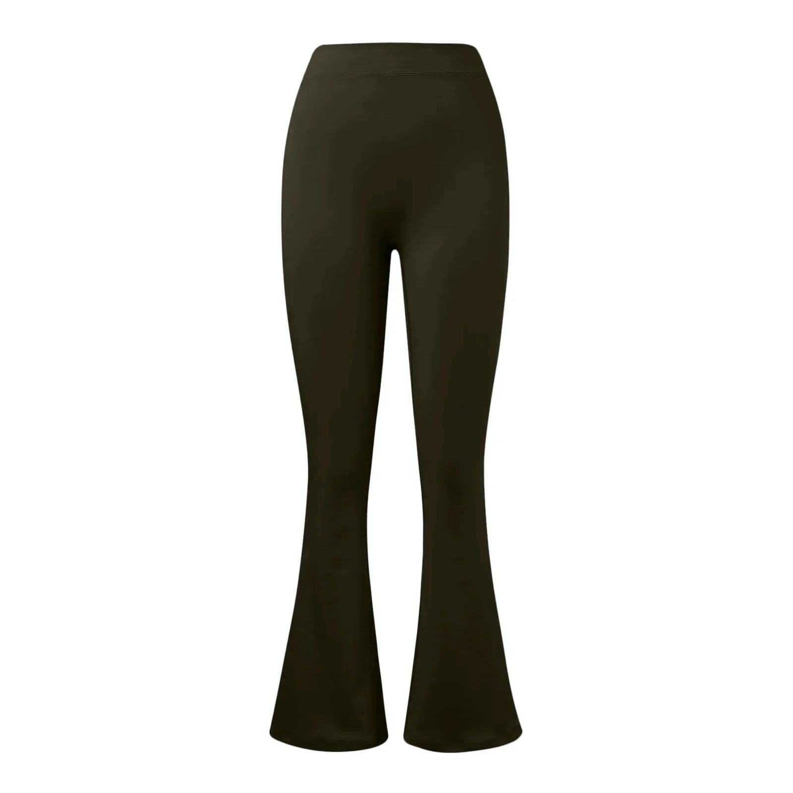 Fashion flared pants women's V back waist sports pants high waist buttocks beautiful buttocks fitness pants solid color tight La