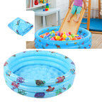 Indoor Outdoor Baby Swimming Pool Round Inflatable Children Water Game Play Pool Blue