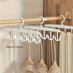 12-Hook Rotating Hanger – Space-Saving Closet Organizer for Ties, Belts, Underwear, Skirts | Portable Home & Dorm Storage