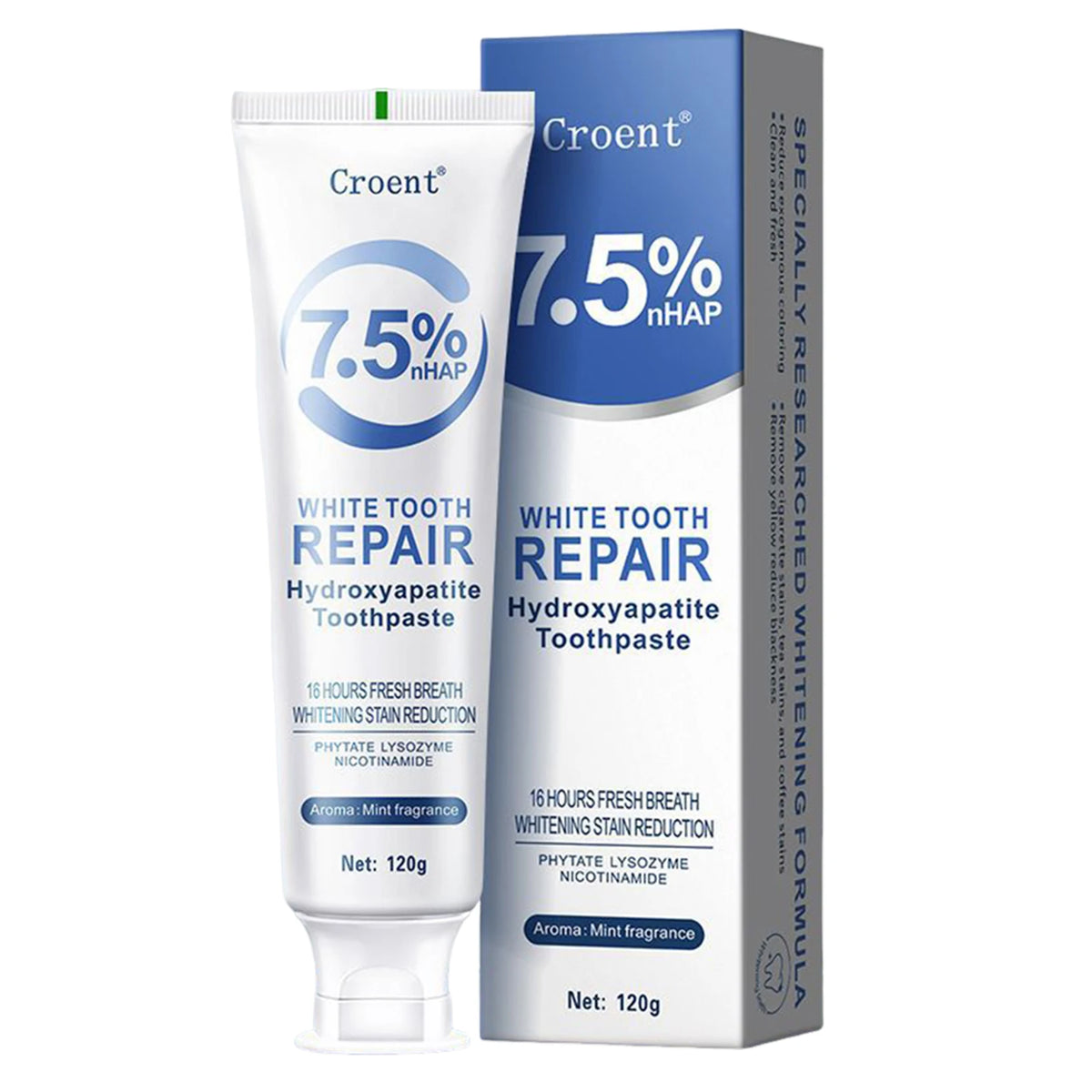 1/2/3Pcs Hydroxyapatite Toothpaste for Advanced Enamel Protection Tooth Strengthening Fresh Breath Deep Cleaning Care Toothpaste
