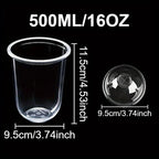 50PCS Disposable U-shaped Cup Party Gathering Birthday Meeting Disposable U-shaped Plastic Cups Meeting Weddings  Party