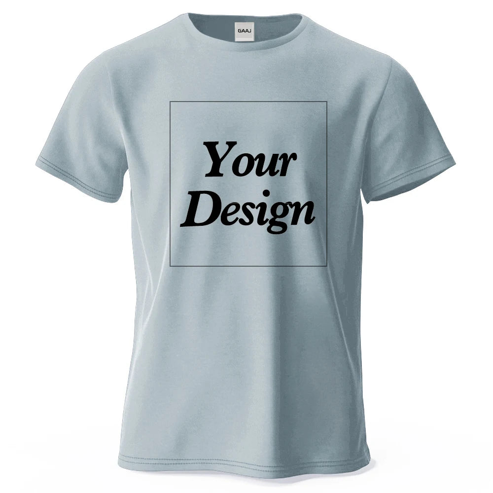 Custom T shirt Customized tshirt Personalized Tee Shirt Diy Print Your Photo Brand Logo Text Men Women 100% Cotton Premium Gift